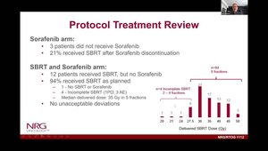 ASCO GI 2023 NRG/RTOG 1112 Randomized Phase 3 Study: Sorafenib vs. SBRT Followed by Sorafenib in Advanced HCC | Vumedi