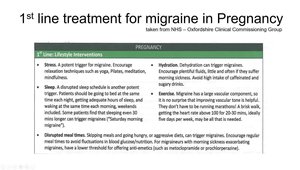 Migraine in Pregnancy and Breastfeeding | Vumedi