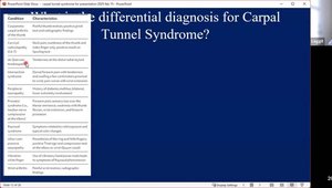 Carpal Tunnel Syndrome