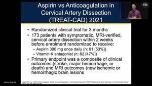 Management of Acute Carotid and Vertebral Artery Dissection | Vumedi