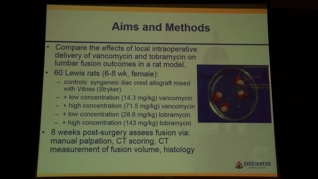 Topical Intraoperative Antibiotic Administration and Fusion: A ...