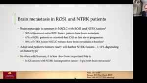 Targeting ROS1 and NTRK+ NSCLC | VuMedi