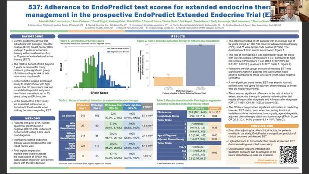 Lecture Summary - ASCO 2022 Adherence to EndoPredict Test Scores for ...