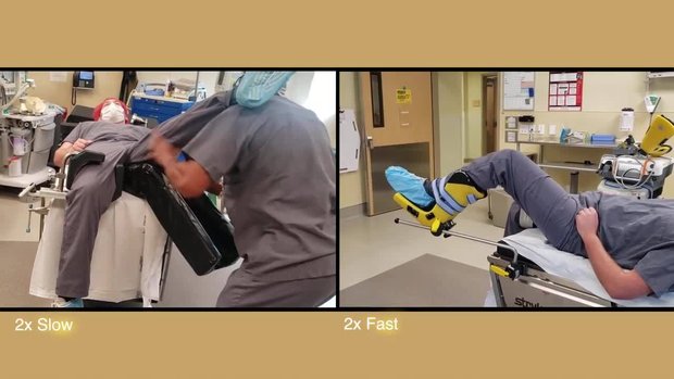 New well Leg Holder for Arthroscopic Knee Surgery | Vumedi