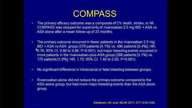 Using NOAC’s in CAD Patients in Sinus Rhythm (Results of ATLAS ACS ...