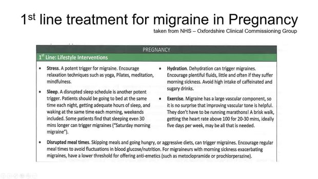 Migraine in Pregnancy and Breastfeeding | Vumedi