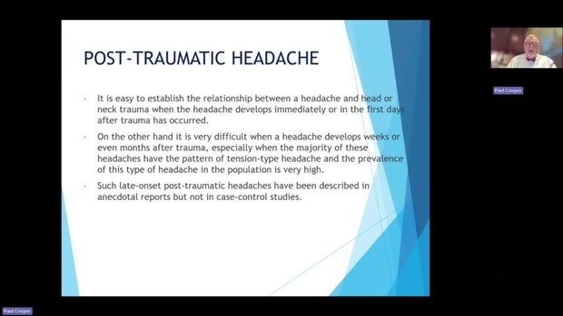 Concussion and Post-Traumatic Headache: Diagnosis, Migraine ...