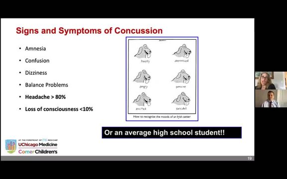 Concussion Evaluation and Management: Common Signs and Symptoms | Vumedi