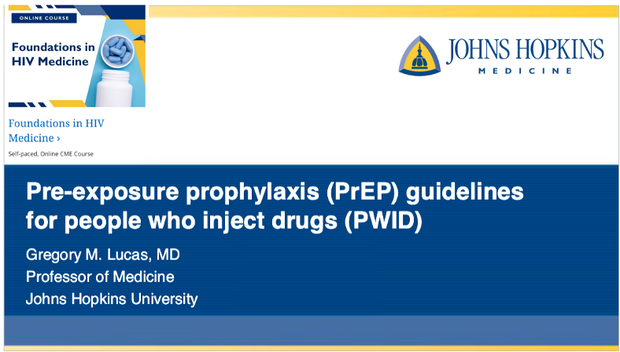 Pre-Exposure Prophylaxis (PrEP) Guidelines for People Who Inject Drugs ...