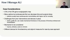 Modern ALI Management: An Endovascular-First Approach | Vumedi