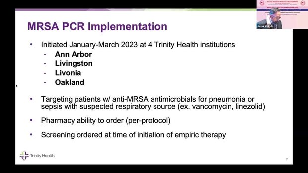 MRSA Screening in the ICU | Vumedi