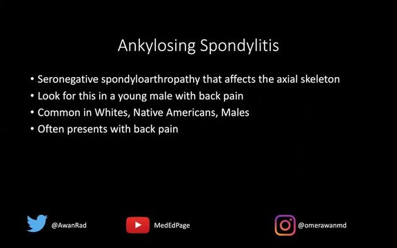 Ankylosing Spondylitis: Dagger Sign on Spine Radiograph and Association ...